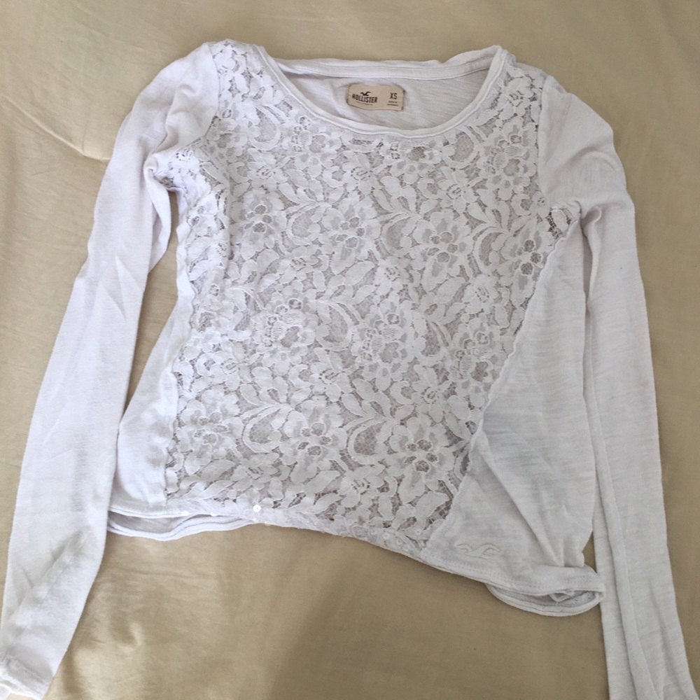 Floral white Hollister shirt